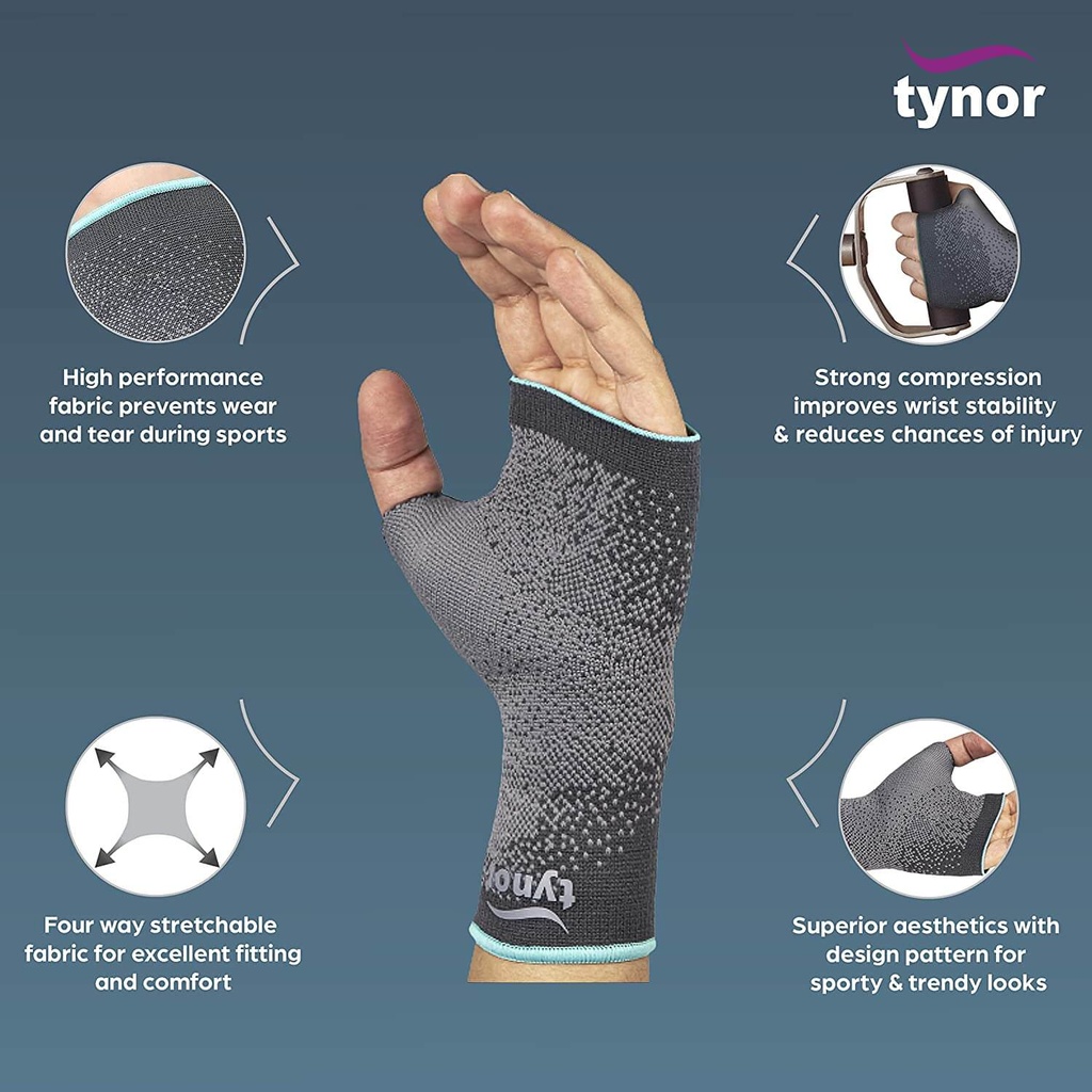 Tynor Wrist Support Urbane E17 | 3D Knit Wrist Support