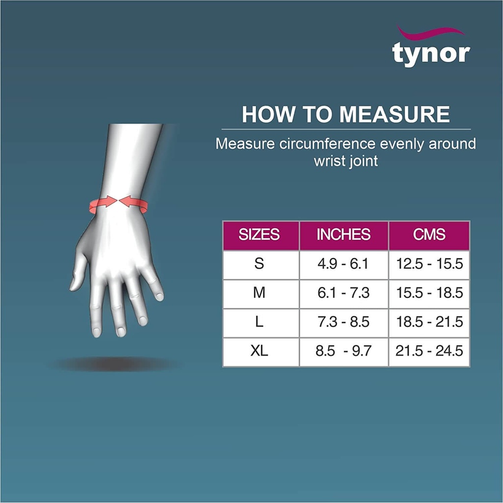 Tynor Wrist Support Urbane E17 | 3D Knit Wrist Support