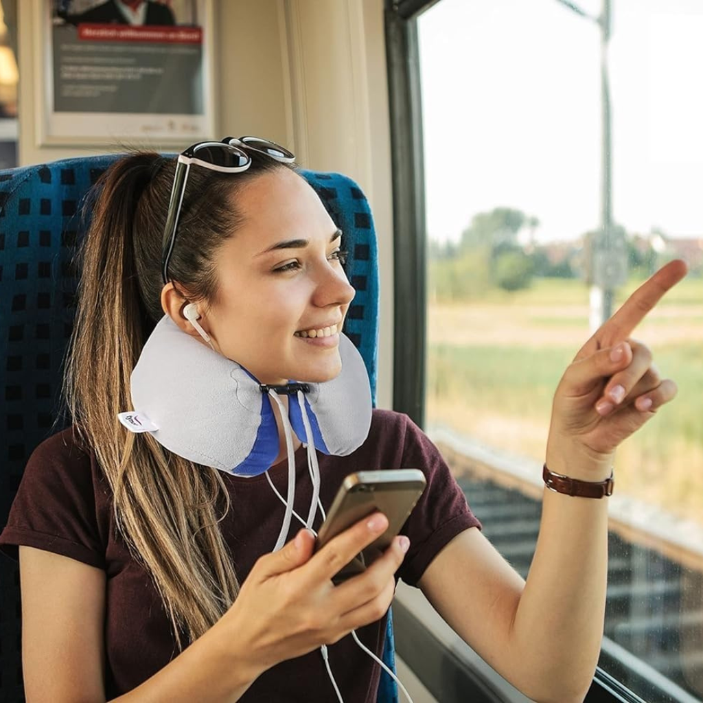 Tynor Travel Pillow Urbane I94 | Memory Foam Neck Support