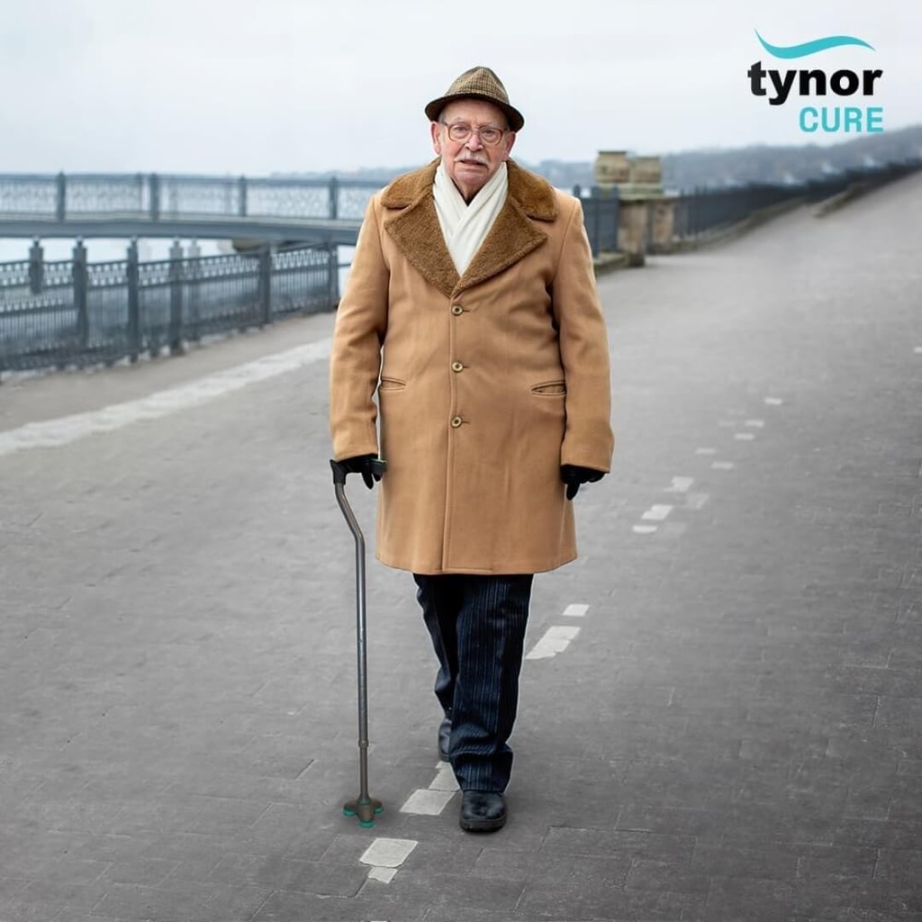 Tynor Walking Stick Trio L 44 | 3-Point Anti-Slip Cane