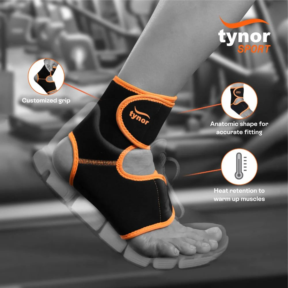Tynor Ankle Support Neo | Neoprene Sports Ankle Support