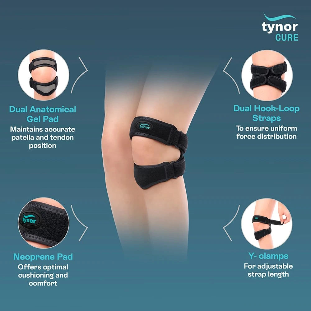 Tynor Dual Patellar Support D 55 | Knee Strap