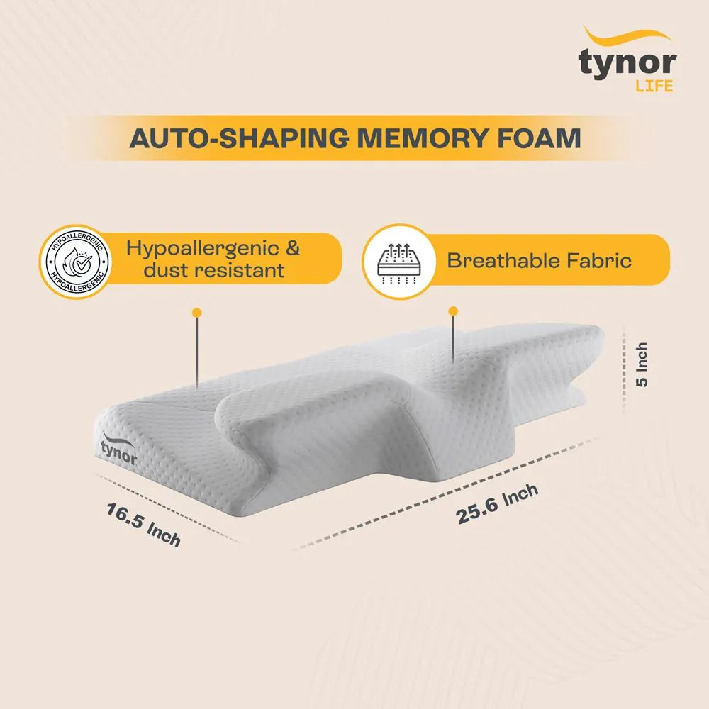 Tynor Elite Anatomic Memory Pillow 90106 | Cervical Support