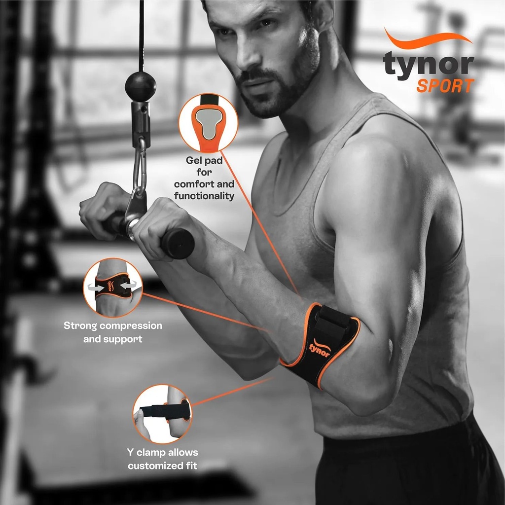 Tynor Tennis & Golfer Elbow Support Pro | Neoprene Elbow Wrap