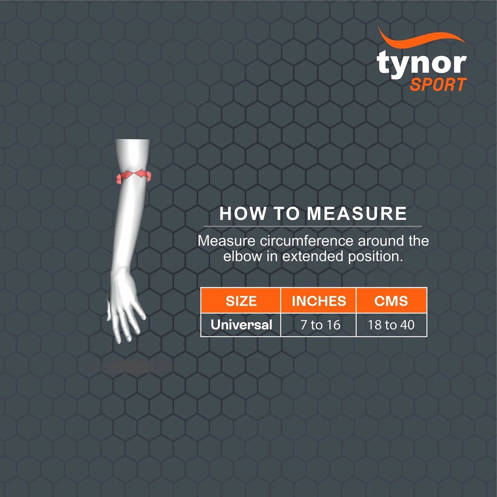 Tynor Tennis & Golfer Elbow Support Pro | Neoprene Elbow Wrap