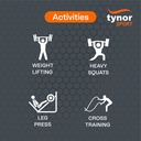 Tynor Weight Lifting Knee Wrap | Strength Training Knee Wrap