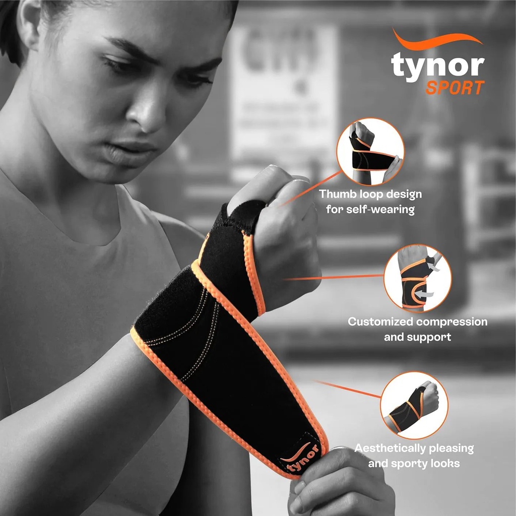 Tynor Wrist Support Thumb Loop Neo 4 08 | Sports Wrist Wrap