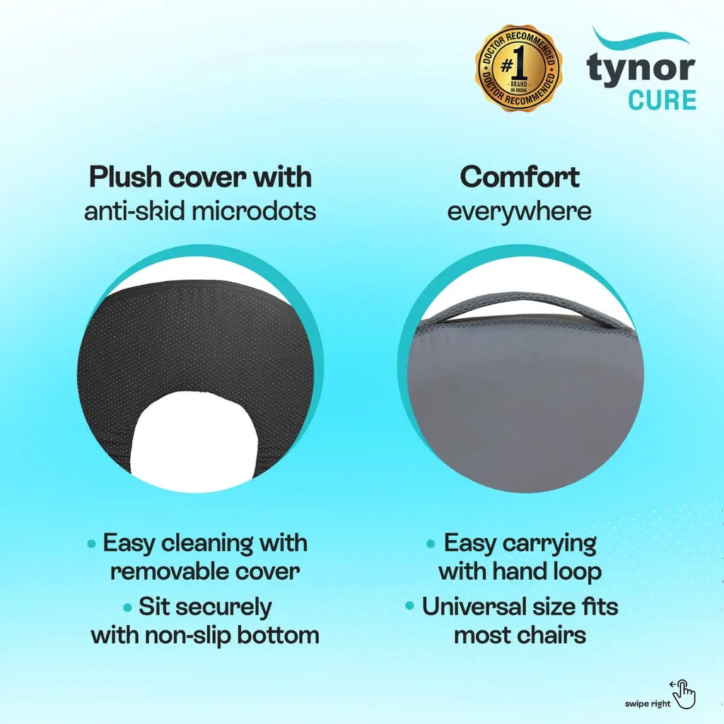 Tynor Round Ring Cushion Seat I72 | Coccyx & Tailbone Cushion