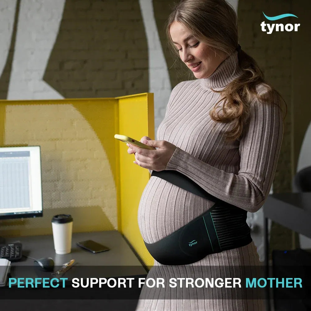 Tynor Pregnancy Belt A35 | Black Maternity Support Australia
