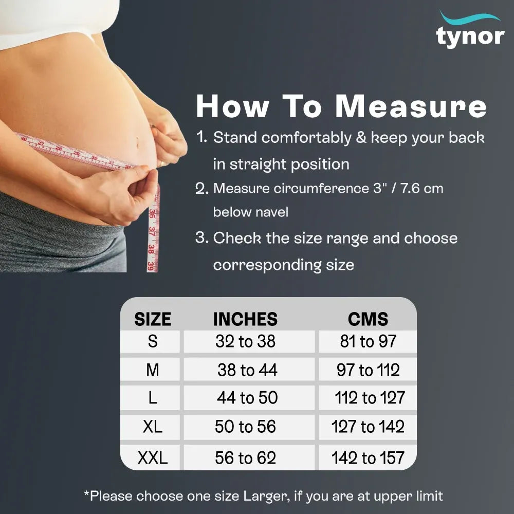 Tynor Pregnancy Belt A35 | Black Maternity Support Australia