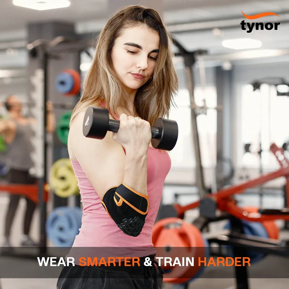 Tynor Elbow Wrap Neo 304 | Adjustable Neoprene Elbow Support with Guard