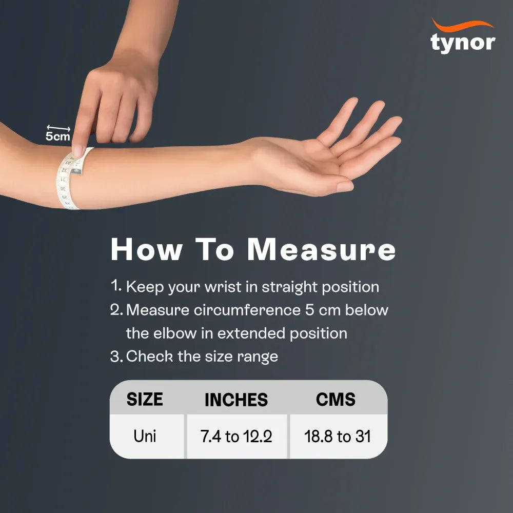 Tynor Elbow Wrap Neo 304 | Adjustable Neoprene Elbow Support with Guard
