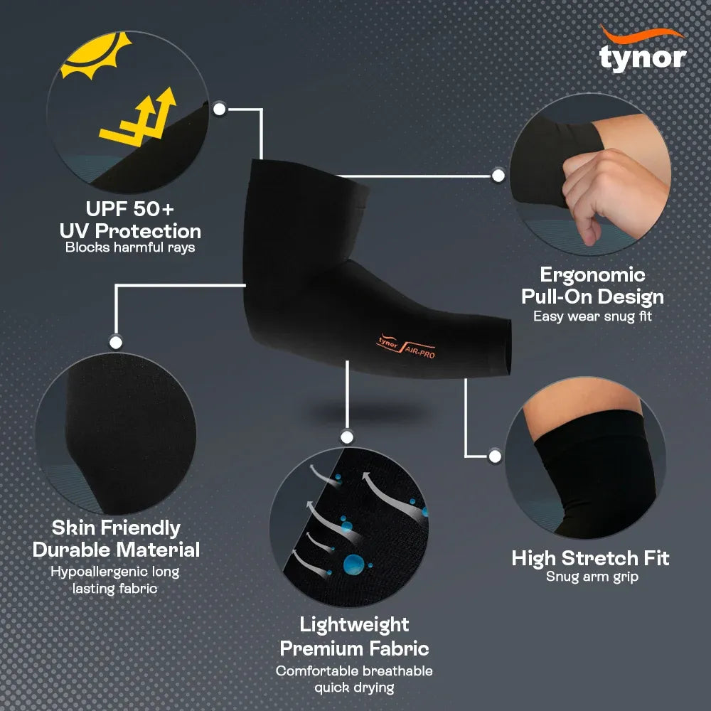 Tynor UV Protection Arm Sleeve 704 | UPF 50+ Sun Sleeve
