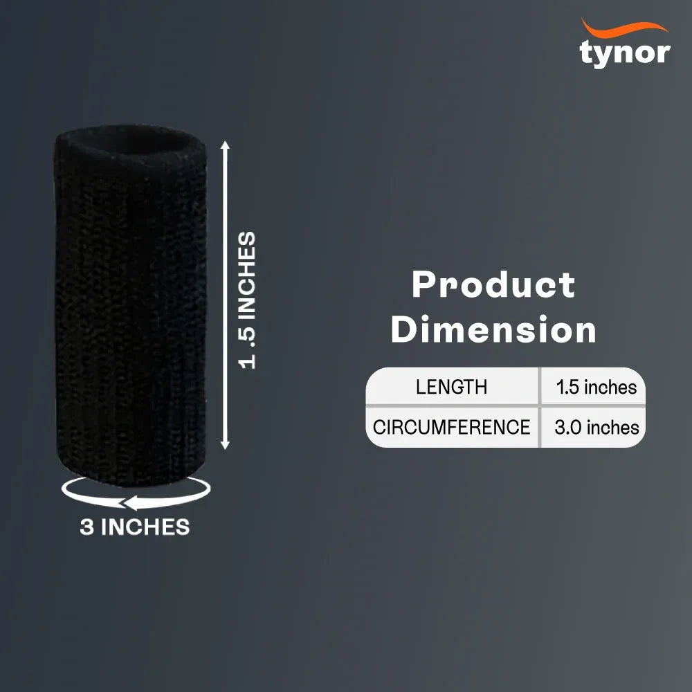 Tynor Finger Sleeves 706 | Sports Finger Protection (Pack of 10)