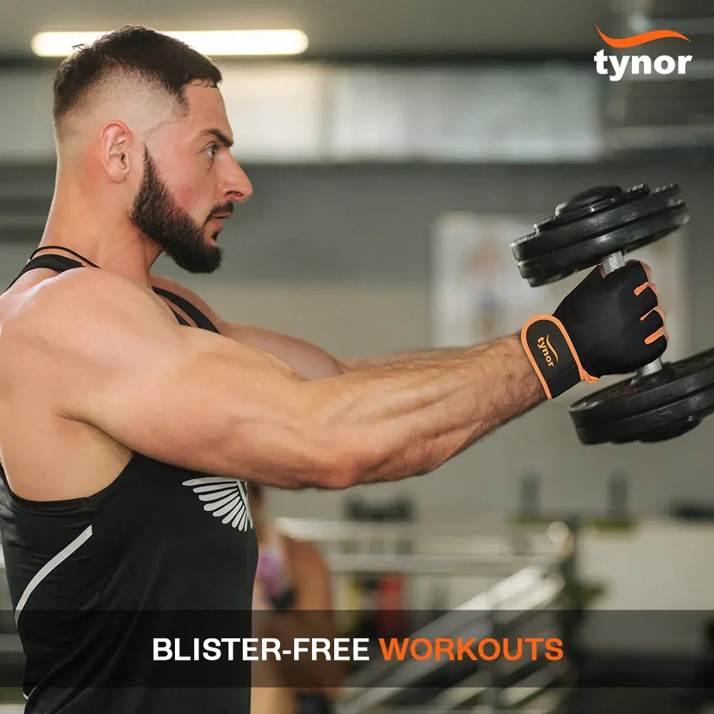 Tynorgrip Gym Gloves with Wrist Support 904 | Weightlifting Gloves (Pair)