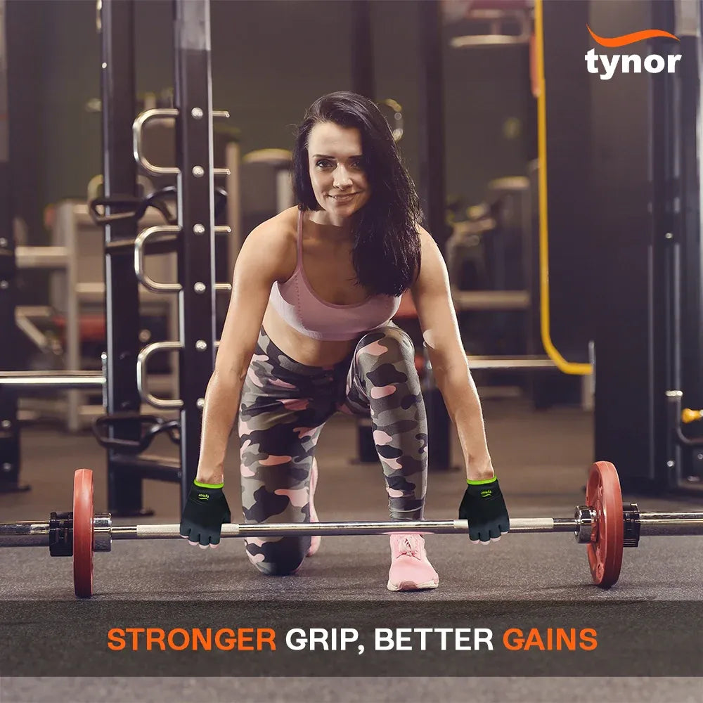 Tynorgrip Women's Gym Gloves 905 | Pink Weightlifting & Training Gloves (Pair)