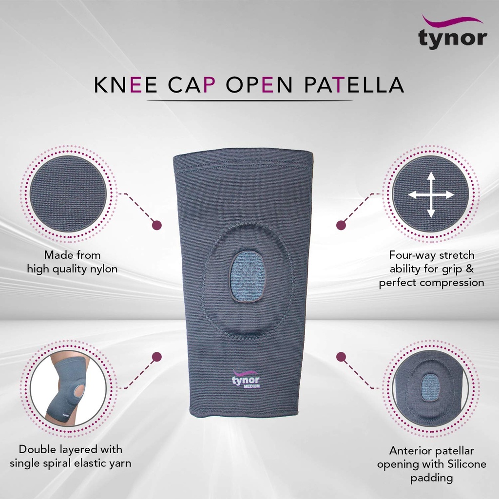 AHS Knee Brace with Patella Ring Gel Silicone-8
