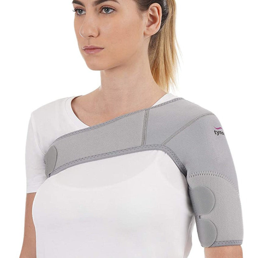 [J14UGZ-UNI-SHLDR-SPRT-NEO] Tynor Shoulder Support Neoprene J14 | Heat Retention Shoulder Compression (Regular)