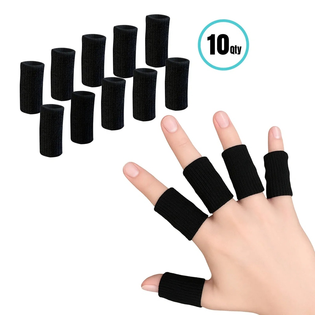 [706-UNI-FINGER-SLEEVE] Tynor Finger Sleeves 706 | Sports Finger Protection (Pack of 10)