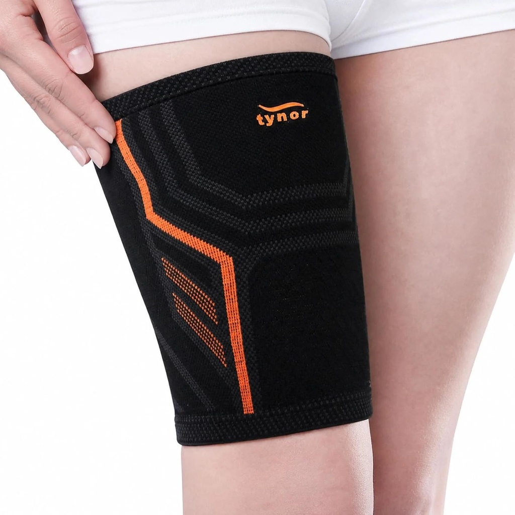 [105-SML-THIGH-AIRPRO] Tynor Thigh Support Air Pro 105 | Breathable Compression Thigh Support (Small)