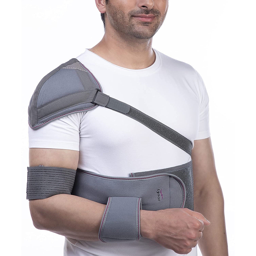 [C03AAZ-SML-ELST-SHLDR-IMOB] Tynor Elastic Shoulder Immobiliser C03 | Chest Band Shoulder Stabiliser (Small)