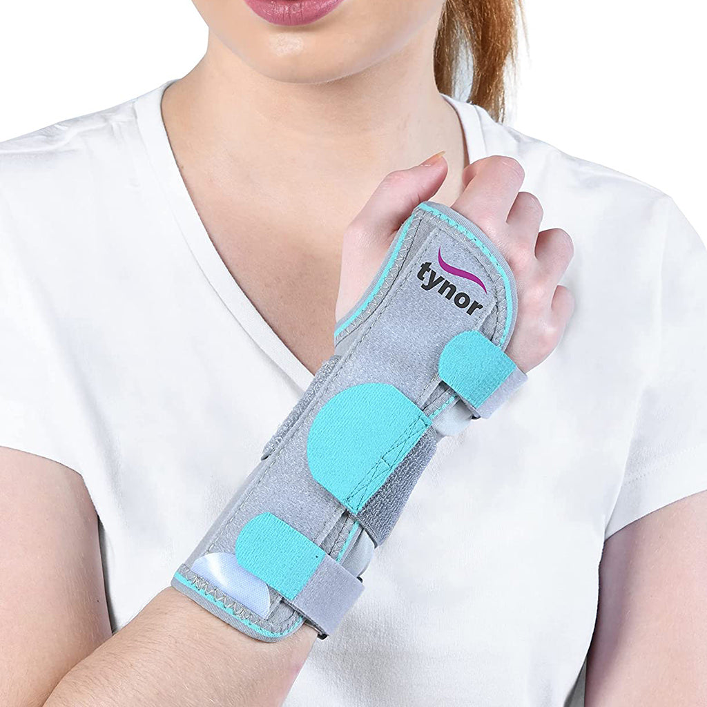 [E43ABZ-SML-WRST-SPLT-AMBI] Tynor Wrist Splint Ambidextrous E43 | Universal Left Right Wrist Splint (Small)