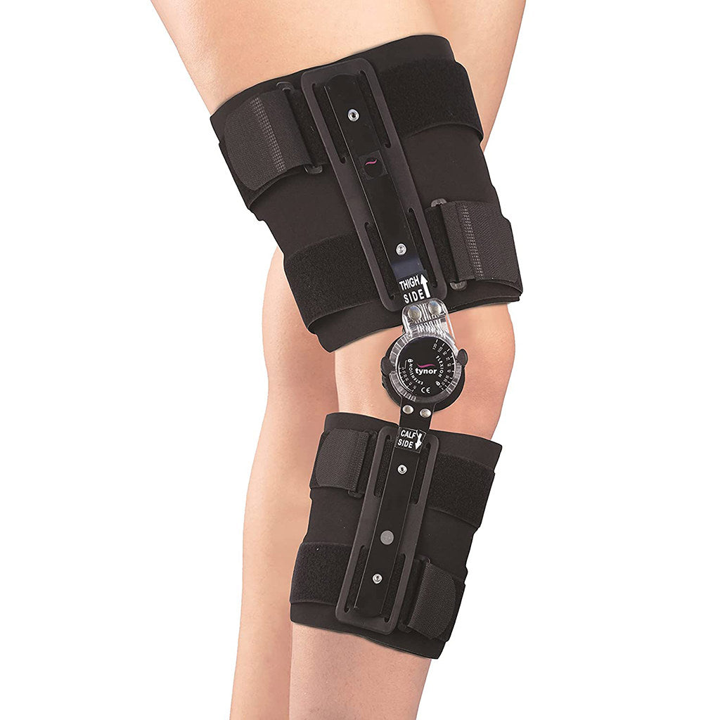 [D10UCZ-UNI-ROM-46CM] Tynor ROM Knee Brace 18" D10 | Range of Motion Controlled Knee Brace