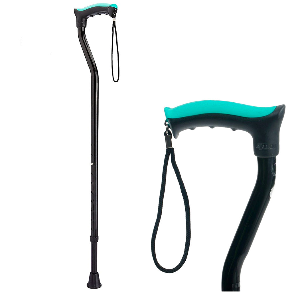 [L07UCZ-BLK-WLK-STIK] Walking Stick (Soft Top Handle) (Black)