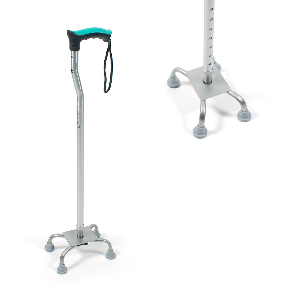[L12UDZ-UNI-WLK-QUDRIPOD] Tynor Walking Stick Quadripod L12 | 4-Point Aluminium Balance Walking Stick