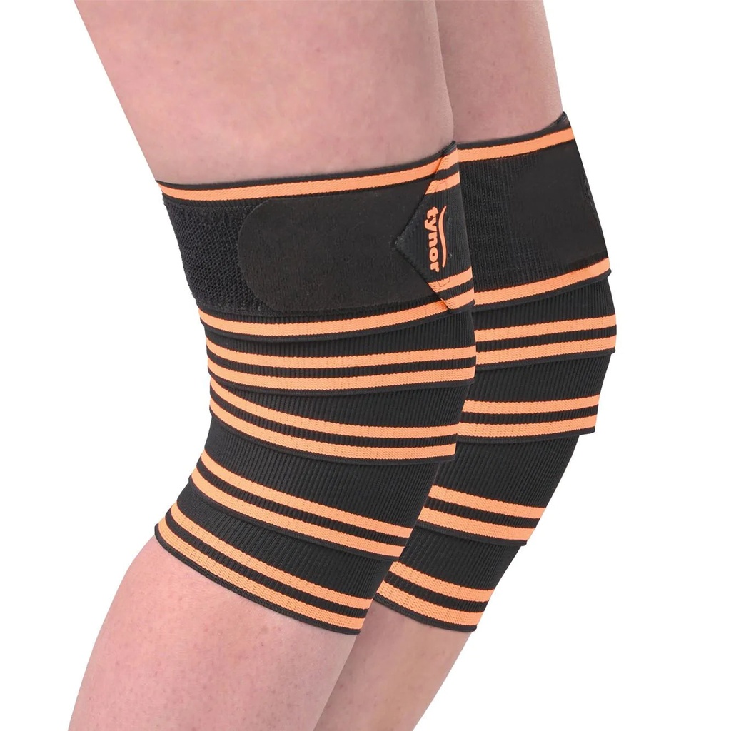 [104-UNI-WHT-LFT-KNE-WRP] Tynor Weight Lifting Knee Wrap | Sports Range