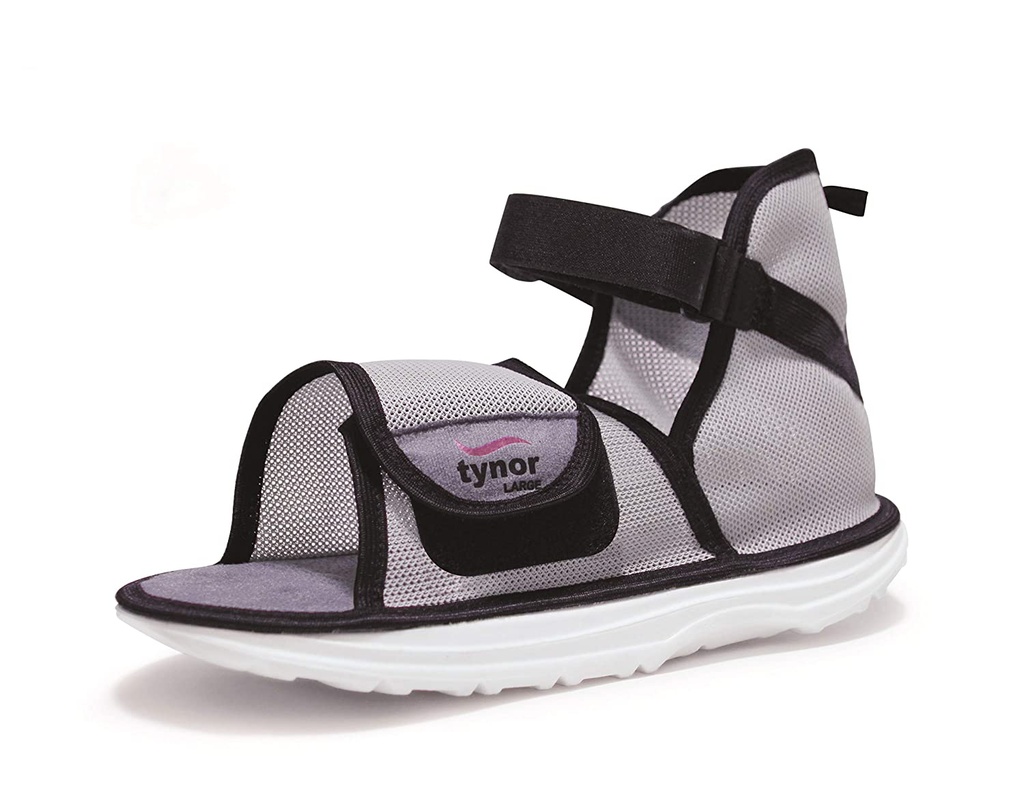 [C08ABZ-SML-CST-SHOE] Tynor Cast Shoe Rocker Sole C08 | Anti-Slip Fracture Walking Shoe (Small)