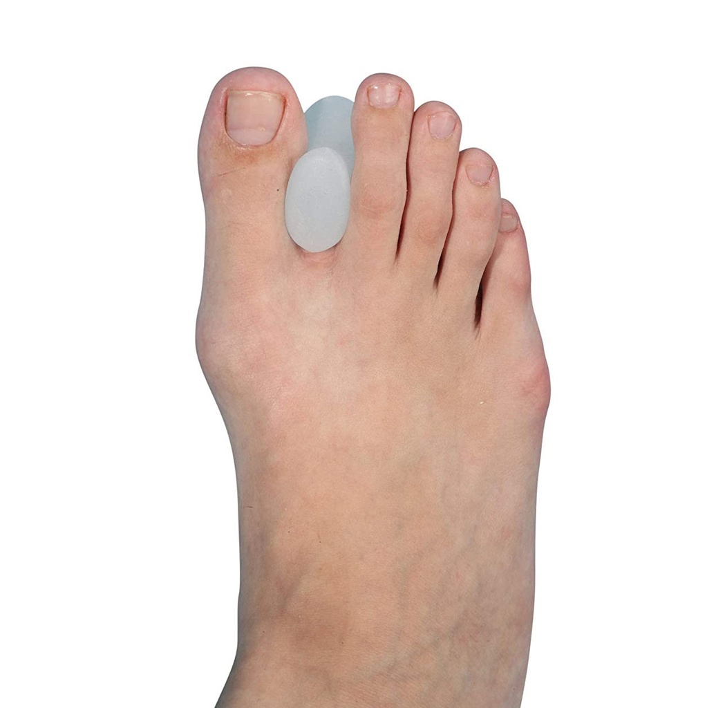 [K04AHZ-SML-TOE-SPRT] Tynor Toe Separator Silicone Pair K04 | Anatomical Toe Spacer Gel Pair (Small)