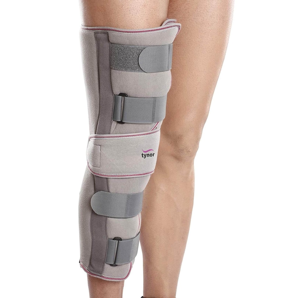[D11AAZ-SML-KNE-IMOB-48CM] Tynor Knee Immobiliser 19"/48cm D11 | Complete Knee Immobilisation Splint (Small)