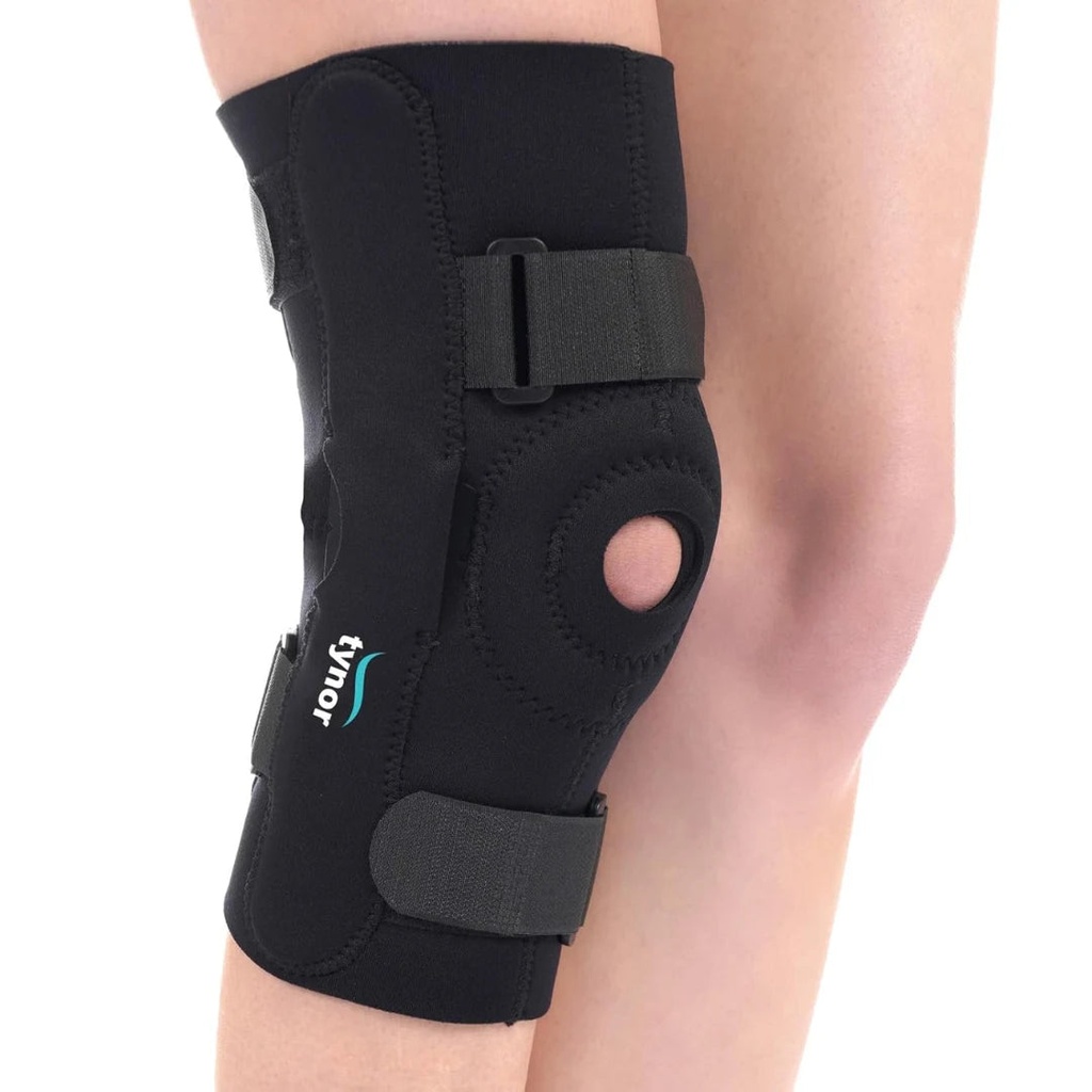 [J15ACZ-SML-KNE-WRP-HING-NEO] Tynor Hinged Knee Wrap J15 | Neoprene Support (Small)