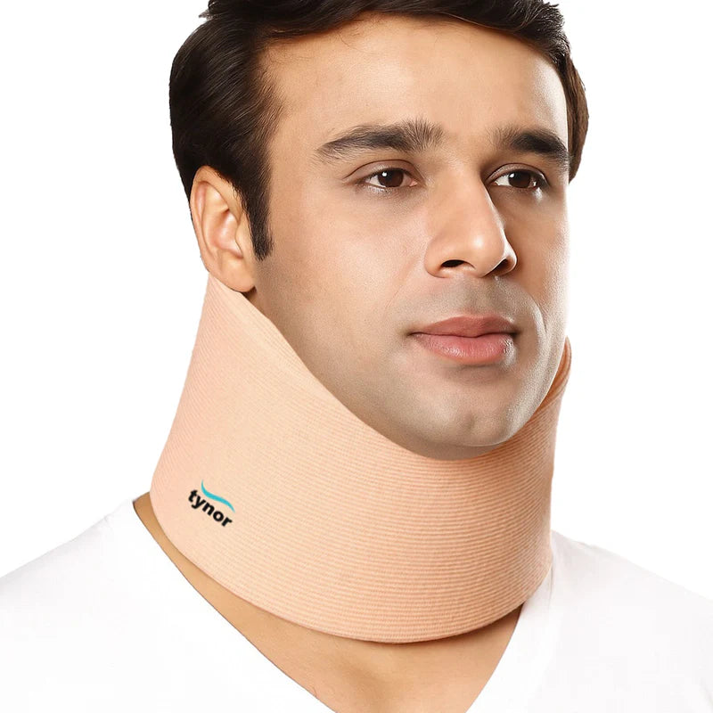 [B07AAZ-S] Tynor Cervical Collar Soft B-07 | Medium Density Foam Neck Support (Small)